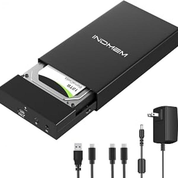 SAS to USB 3.0 Enclosure, SAS/SATA Hard Drive Adapter Reader Converter for 2.5/3.5inch SSD HDD 