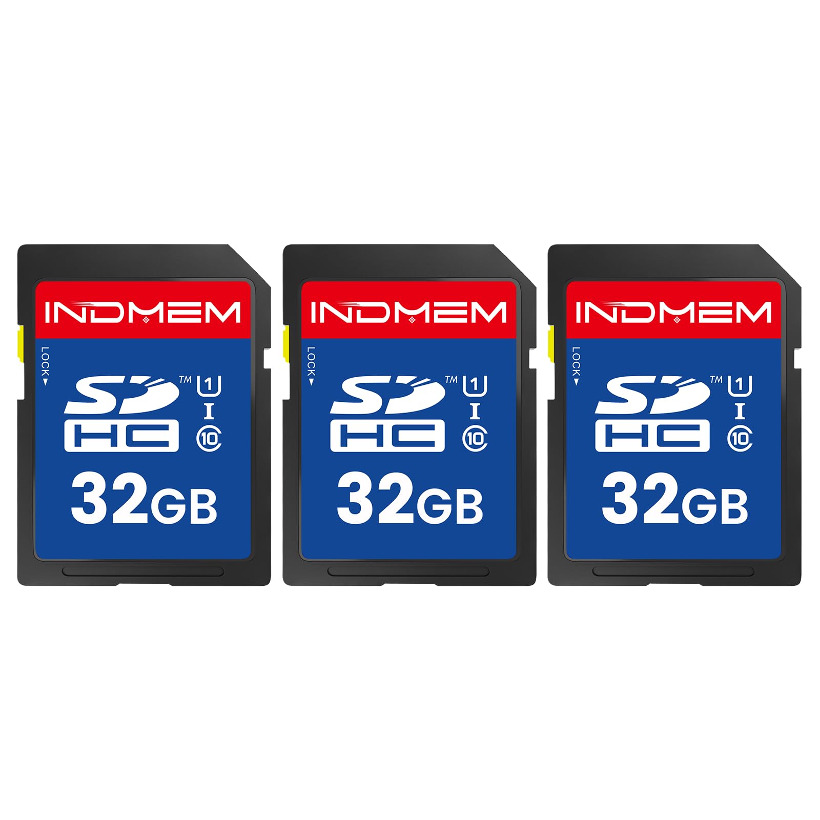 32GB SD Card, 2 Pack 3 Pack SDHC Memory Cards UHS-I U1 Class 10 High-Speed Full HD Video, Secure Digital Cards Compatible with Cameras, HD Camcorders, DSLR and PC, 32GB(2pc/ 3pc)